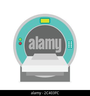 Concept de tomographie à vecteur plat Illustration de Vecteur