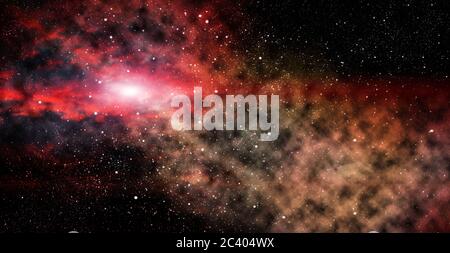Galaxy Stars. Résumé espace cosmique avec Stardust et Nebula Banque D'Images
