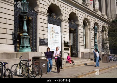 Bibliothèque gratuite sur Logan Square, Philadelphie, Pennsylvanie, États-Unis Banque D'Images