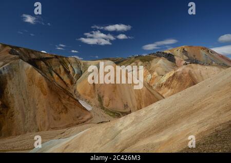 Parc national de Landmannalaugar en Islande Banque D'Images