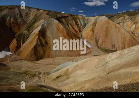 Parc national de Landmannalaugar en Islande Banque D'Images