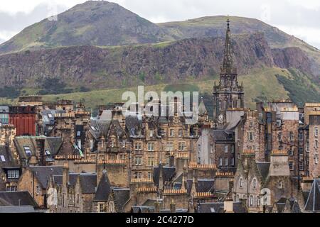 Vue sur la vieille ville, Edimbourg, Ecosse Banque D'Images