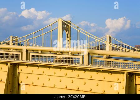 Ponts sur la rivière Allegheny, Pittsburgh, Pennsylvanie, USA Banque D'Images