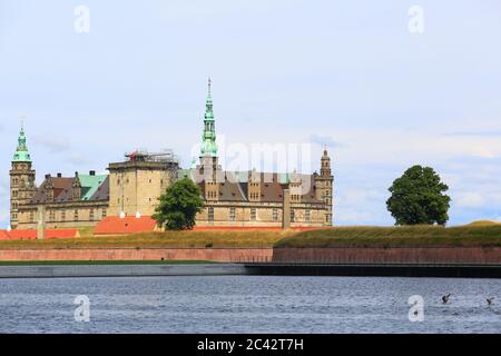 Le château de Kronborg a immortalisé Elsinore dans la pièce de William Shakespeare Hamlet Banque D'Images