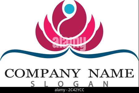 Vecteur de beauté icône Modèle logo design fleurs Illustration de Vecteur