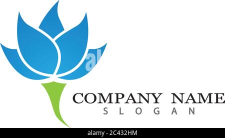 Vecteur de beauté icône Modèle logo design fleurs Illustration de Vecteur