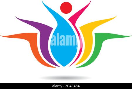 Vecteur de beauté icône Modèle logo design fleurs Illustration de Vecteur