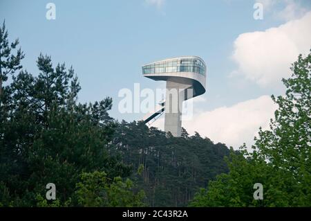 Tour du saut à ski de Bergisel à Innsbruck, Autriche Banque D'Images