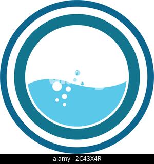 Logo de blanchisserie, motif vectoriel Illustration de Vecteur