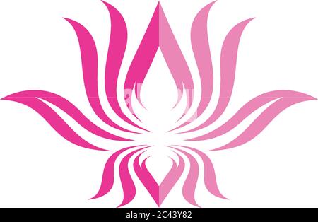Beauté vecteur fleurs design logo icône de modèle Illustration de Vecteur