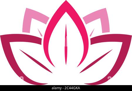 Beauté vecteur fleurs design logo icône de modèle Illustration de Vecteur