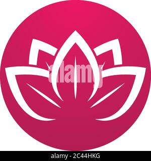 Beauté vecteur fleurs design logo icône de modèle Illustration de Vecteur