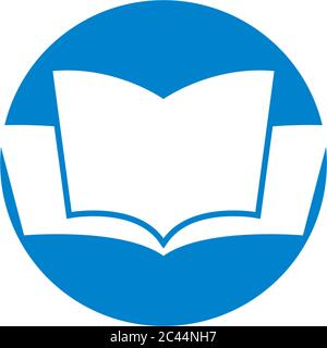 Illustration de l'icône du logo du livre Illustration de Vecteur