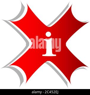 Bouton Web d'information symbole d'information, symbole d'information . Motif sybmol de bouton de toile de lettre I. Banque D'Images