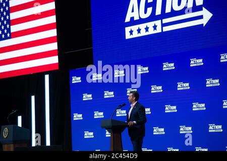 Phoenix AZ, États-Unis. 23 juin 2020. Donald J Trump Jr à l'événement Turning point à l'église Dream City Church à Phoenix, Arizona, le 23 juin 2020. Banque D'Images