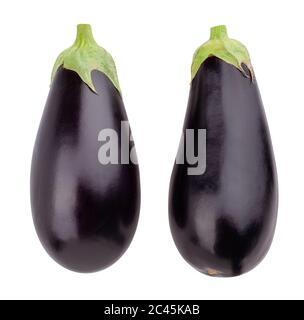 Chemin d'aubergine isolated on white Banque D'Images