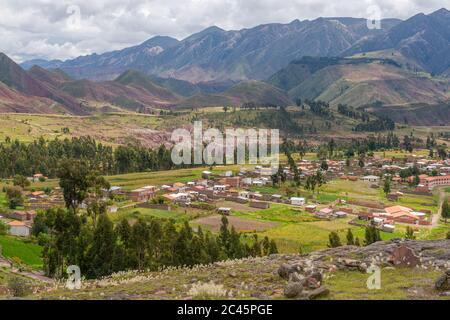 Village de Potolo, Departamento Chuquisaca, Municipio sucre, Bolivie, Amérique latine Banque D'Images