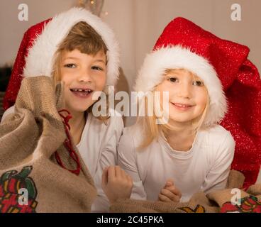 Joyeux Noël elfes Banque D'Images