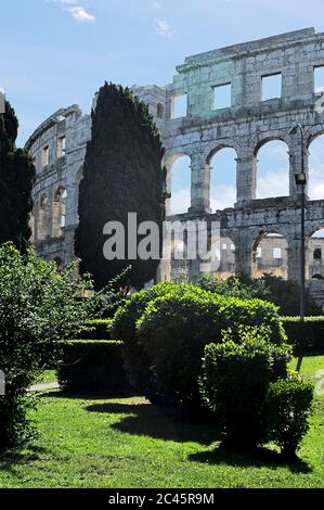 Amphithéâtre Colosseum à Pula Banque D'Images