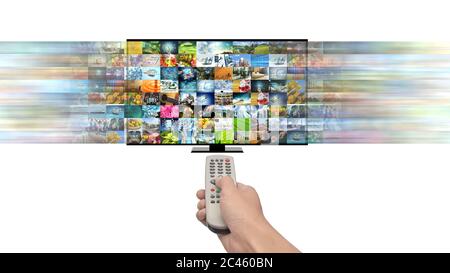 Smart TV et diffusion multimédia en continu sur Internet Banque D'Images