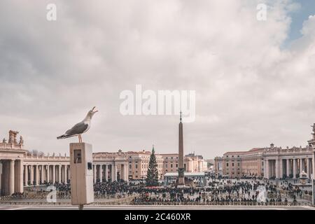 Je vous rallient à la place Saint-Pierre dans la Cité du Vatican Banque D'Images