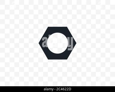 Attache, écrous boulons, icône d'outil. Illustration vectorielle, conception plate. Illustration de Vecteur