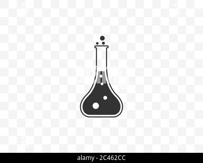 Biologie, expérience, icône de flacon. Illustration vectorielle, conception plate. Illustration de Vecteur