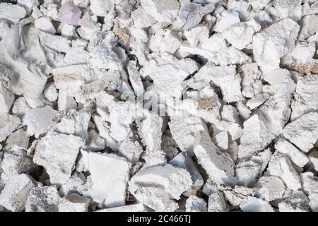 pile de déchets de styropor ou de déchets de styromousse dans la décharge à usage unique pour recyclage Banque D'Images