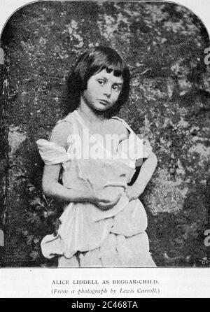 ALICE LIDDELL (1852-1934) modèle enfant pour Lewis Carroll. Banque D'Images