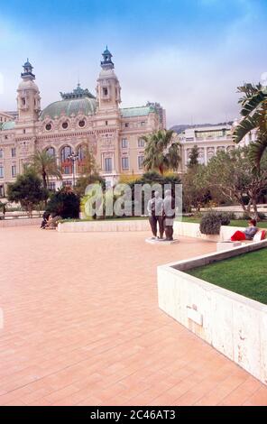 Monaco, Monte-Carlo, salle Garnier Opéra sur l'arrière du Casino Banque D'Images