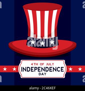 L'affiche de la fête de l'indépendance Illustration de Vecteur