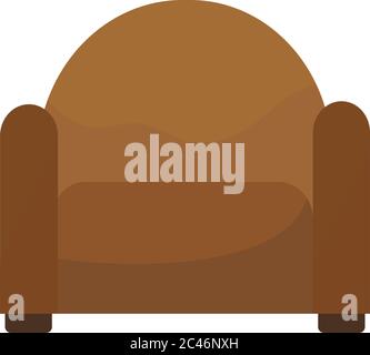 Icône de fauteuil isolé Illustration de Vecteur