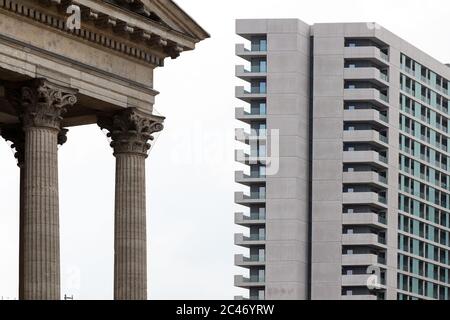 Aston place, Holiday Street./ Suffolk Street, Birmingham. Une nouvelle tour d'appartement par Dandara. Banque D'Images