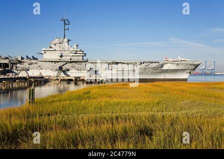 Porte-avions USS Yorktown, Musée naval et maritime de Patriots point, Charleston, Caroline du Sud, États-Unis Banque D'Images