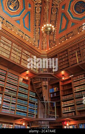 Bibliothèque, State House, Providence, Rhode Island, États-Unis Banque D'Images