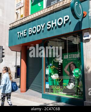 La succursale de The Body Shop à London Oxford Street. Banque D'Images