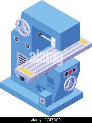 Icône de fraiseuse électrique, style isométrique Illustration de Vecteur