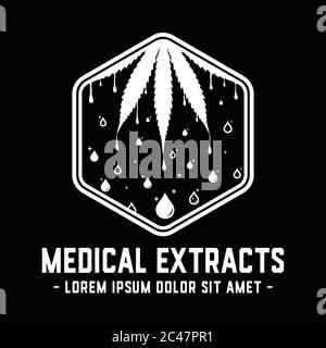 Logo Medical Extracts. Vecteur et illustration. Illustration de Vecteur