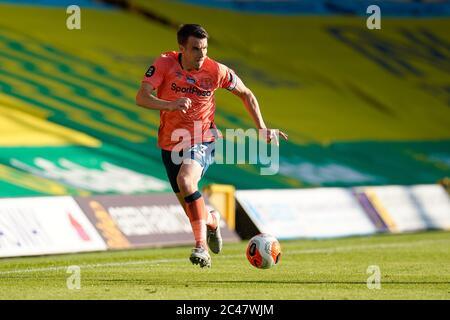 Norwich, Royaume-Uni. 24 juin 2020. Seamus Coleman d'Everton pendant le match de la première Ligue entre Norwich City et Everton à Carrow Road, Norwich. Photo de David Horn. Crédit : images Prime Media/Alamy Live News Banque D'Images