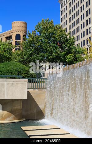 Fontaine à Miller Park, Chattanooga, Tennessee, États-Unis Banque D'Images