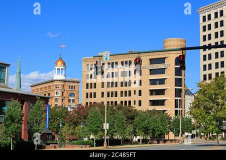 Un bâtiment Central Plaza,Chattanooga,New York,USA Banque D'Images