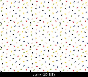 Sans coutures motif demi-cercles colorés, style confetti. Illustration vectorielle Illustration de Vecteur