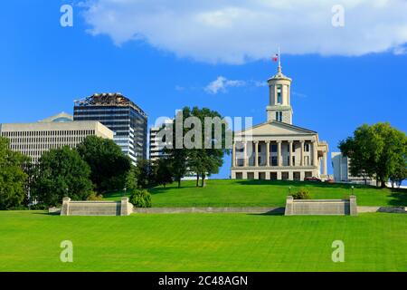 Bicentennial Capitol Mall State Park & Capitol Building,Nashville Tennessee, USA Banque D'Images