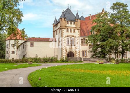 Château de Jagsthausen, également appelé ancien château ou Götzenburg, Jagsthausen, Bade-Wurtemberg, Allemagne Banque D'Images