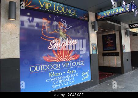 Smokies VIP Lounge à Kings Cross, Sydney. Banque D'Images