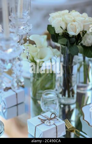 Décoration pour mariage et anniversaire Banque D'Images