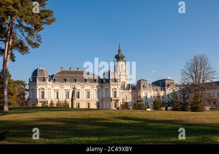 Le château baroque des Festetics dans la ville de Keszthely, près du lac Balaton en Hongrie Banque D'Images