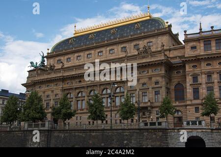 Théâtre national de Prague en République tchèque, Europe Banque D'Images