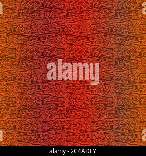 Motif fluide de formes aléatoires chaotiques dans des teintes orange avec dégradé, illustration à la main Illustration de Vecteur