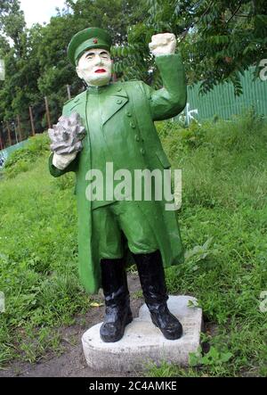 Après le retrait d'une statue du maréchal soviétique Ivan Konev à Prague en avril, l'ancien commandant de l'Armée rouge est revenu à Prague, en République tchèque, en juin Banque D'Images